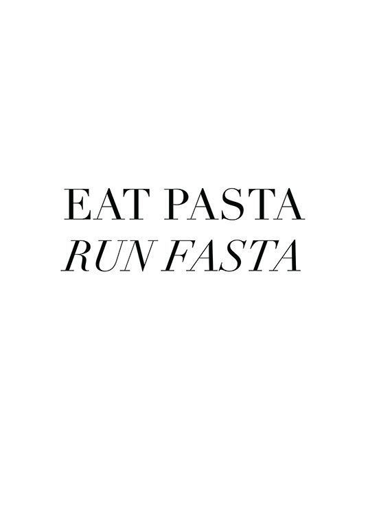 Eat Pasta Plakát