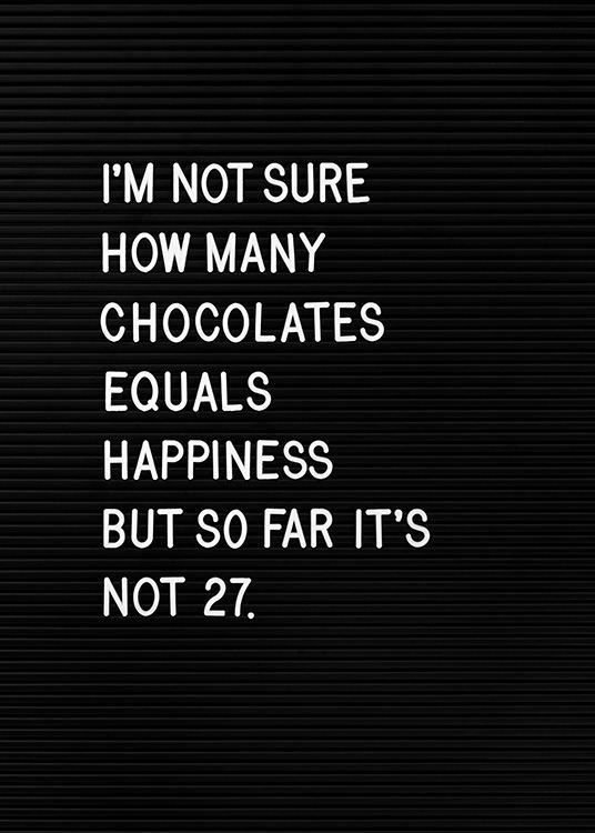 Chocolates is Happiness Plakát