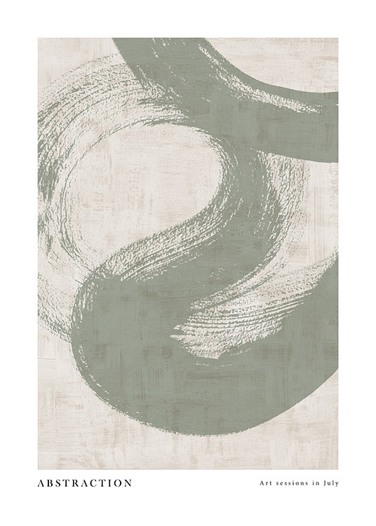 Green Abstraction No1 Plakát