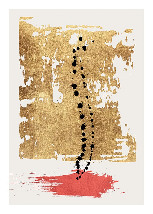 Drip Drop Plakát / Abstraktní umění na Desenio AB (13756)