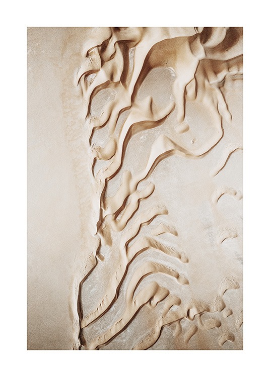 Curvy Desert Dunes Plakát