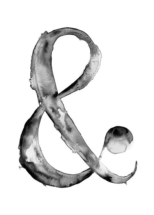 Ampersand B&W Plakát