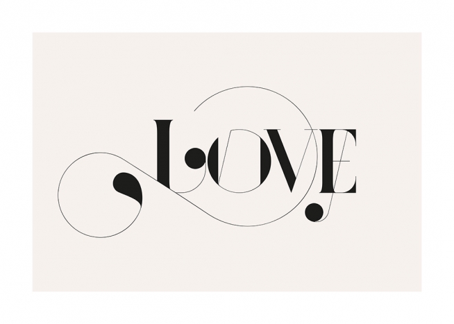 Love Decorative Plakát