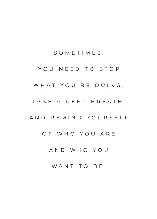 Take a Deep Breath Plakát