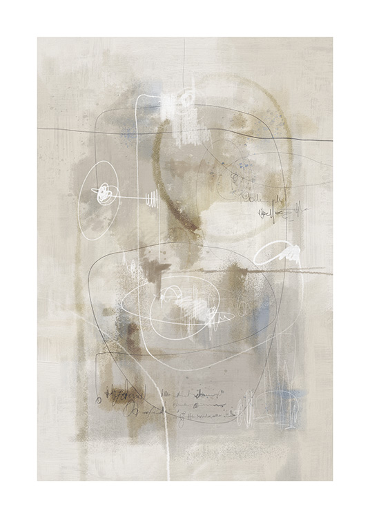 Beige Impression No1 Plakát