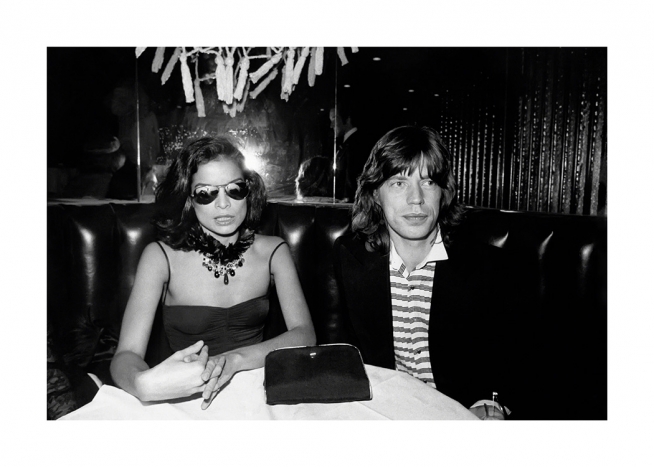 Bianca and Mick Jagger Plakát