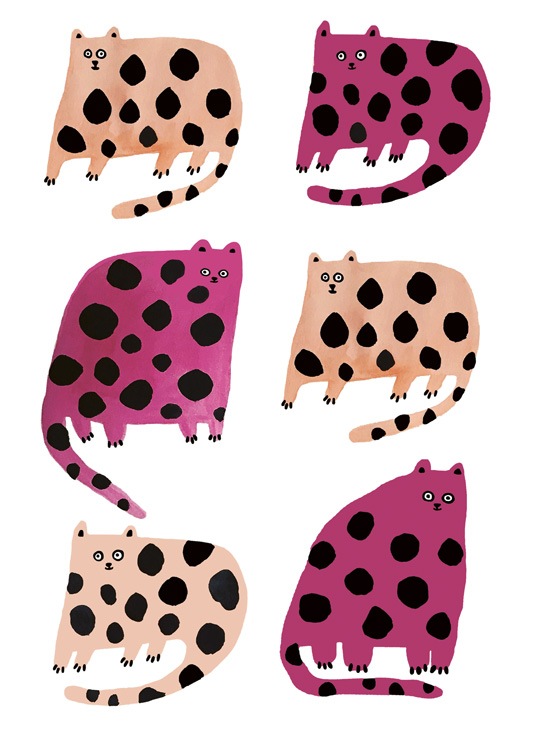 Colourful Cats Plakát