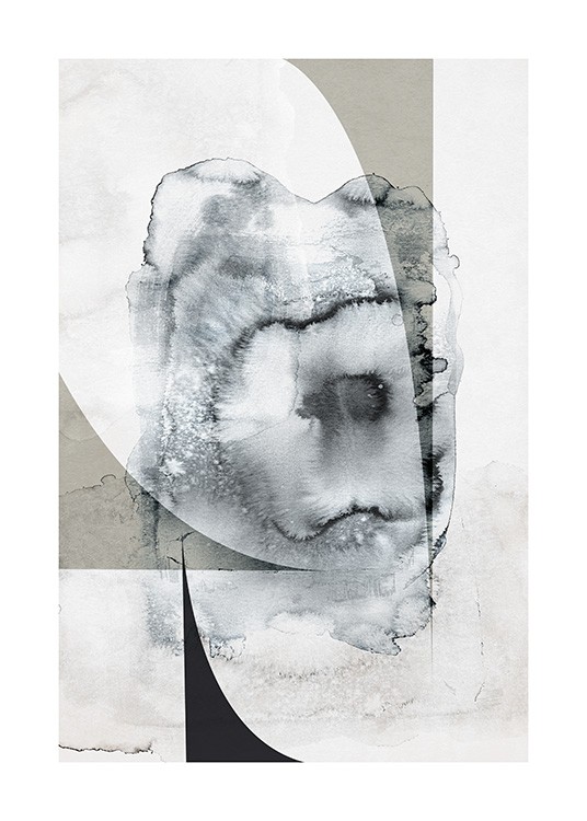 Ink Splash Abstract No1 Plakát