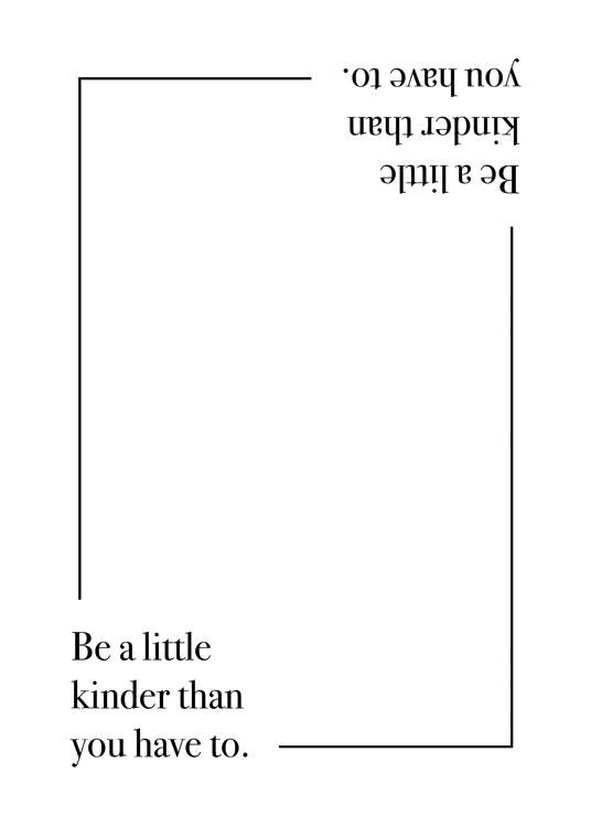 Be A Little Kinder Plakát