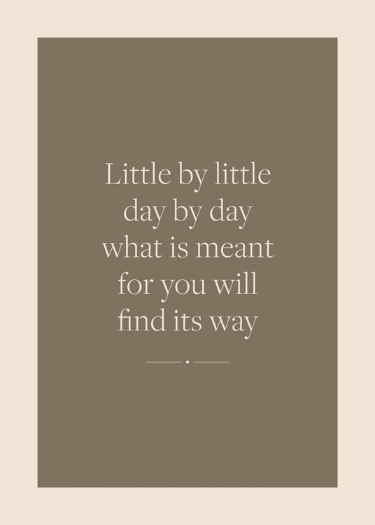 Little By Little Plakát