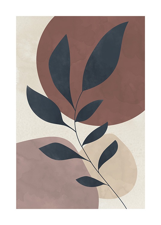 Branch Silhouette No2 Plakát