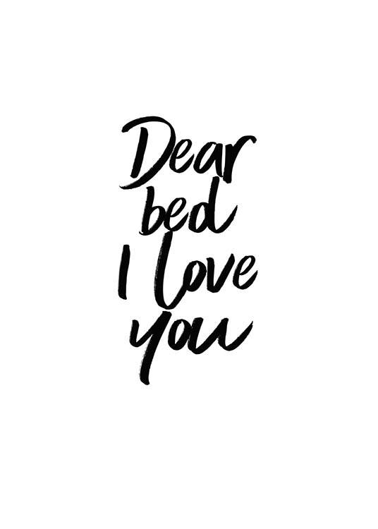 Dear Bed Plakát