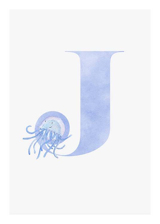 Alphabet J Plakát