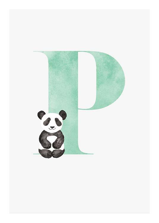 Alphabet P Plakát