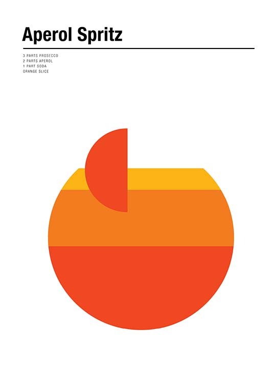 Aperol Spritz Recipe Plakát