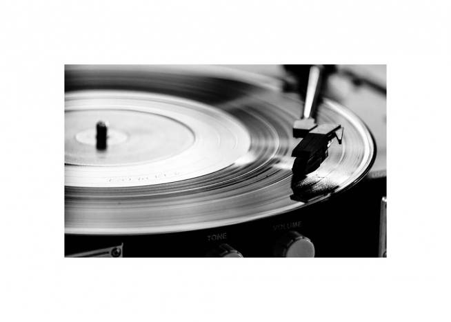 Record Player Plakát