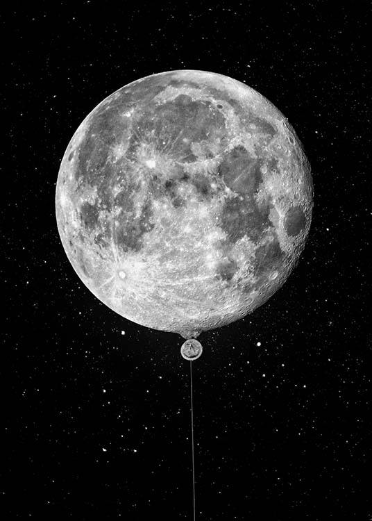 Moon Balloon Plakát