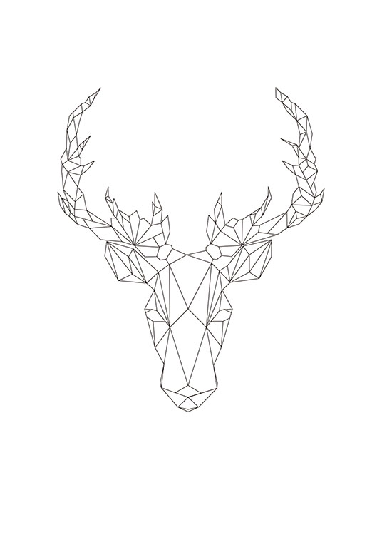 Geometric Deer, Plakát