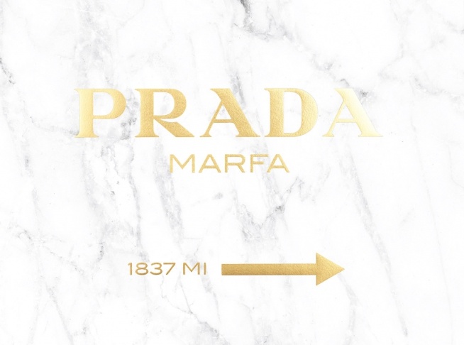 Prada Gold Marble, Plakát
