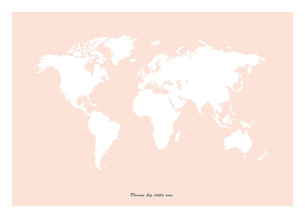 Dream Big Little One, Pink, Plakát