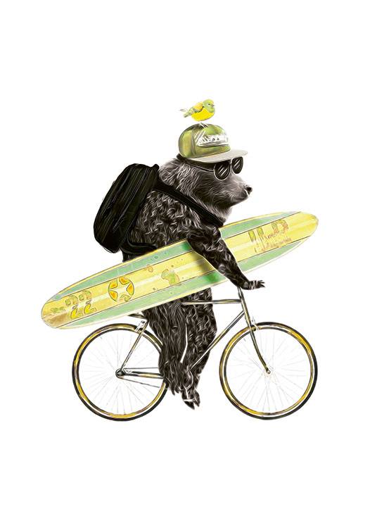 Surfing Bear, Plakát