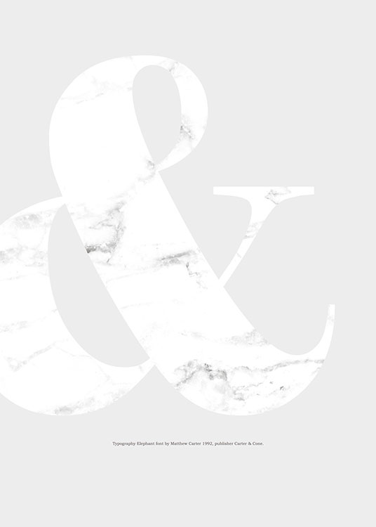 & White Marble, Plakát