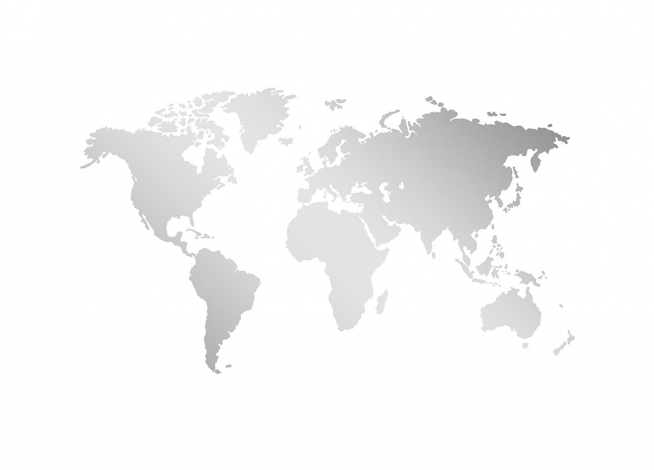 World Map Silver, Plakát