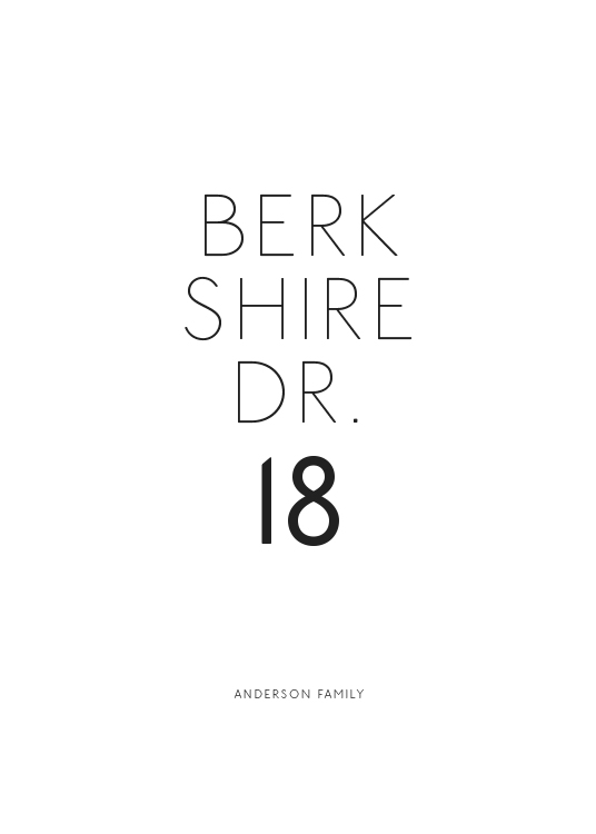 Street Name Family Personal Plakát