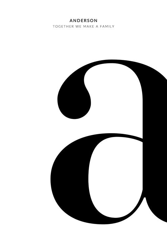 Letter Personal Plakát