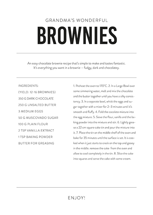 Recipe Personal Plakát