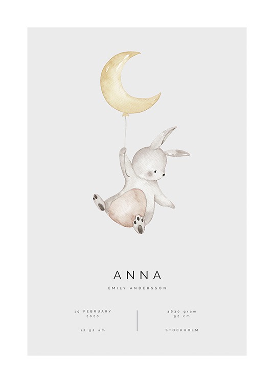 Flying Bunny Personal Plakát