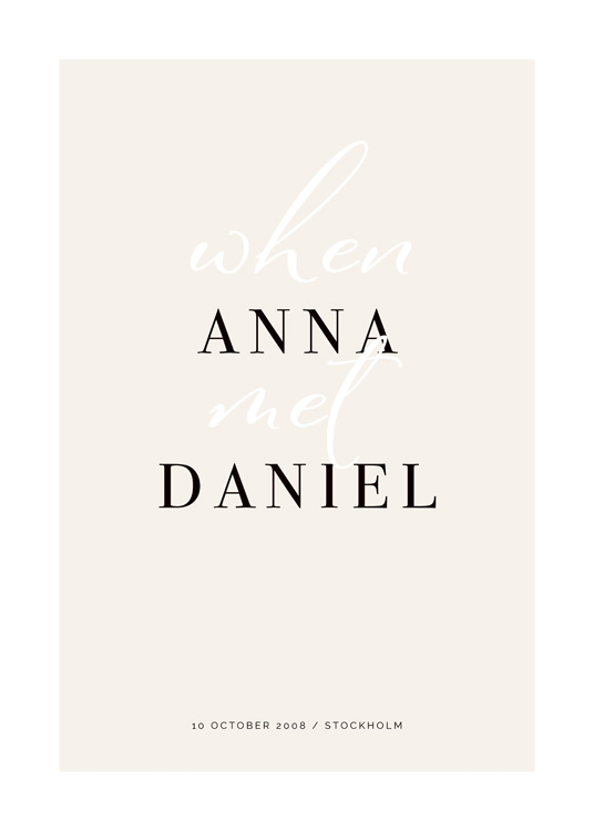 When They Met Personal Plakát